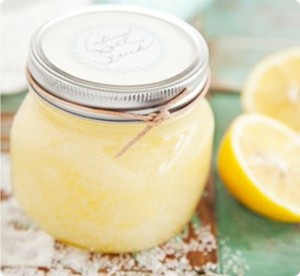 Recipe for home made lemon sugar body scrub